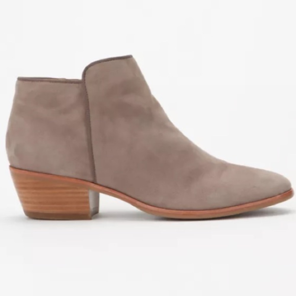Sam Edelman Taupe Suede Ankle Booties